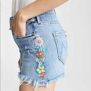 MOTHER The Dutchie Fray Shorts, NWT